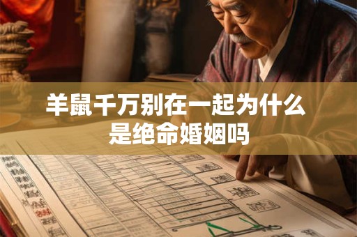 羊鼠千万别在一起为什么 是绝命婚姻吗