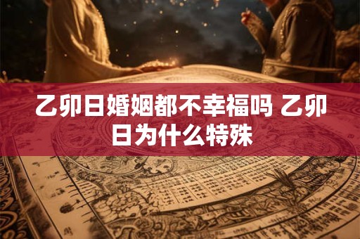乙卯日婚姻都不幸福吗 乙卯日为什么特殊