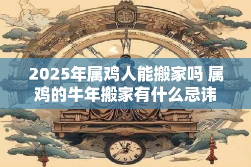 2025年属鸡人能搬家吗 属鸡的牛年搬家有什么忌讳