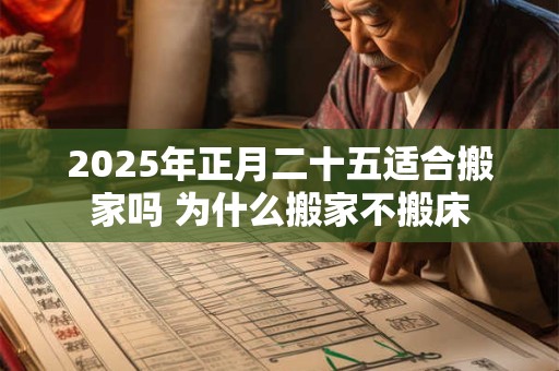 2025年正月二十五适合搬家吗 为什么搬家不搬床