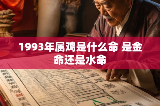 1993年属鸡是什么命 是金命还是水命