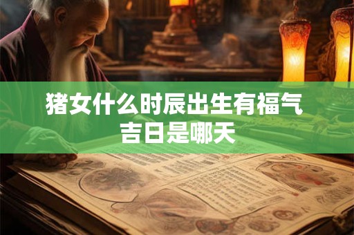 猪女什么时辰出生有福气 吉日是哪天