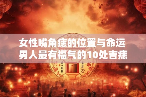 女性嘴角痣的位置与命运 男人最有福气的10处吉痣