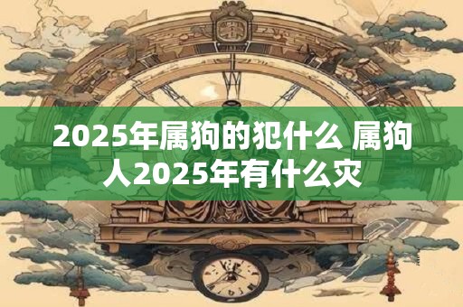2025年属狗的犯什么 属狗人2025年有什么灾