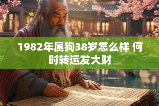 1982年属狗38岁怎么样 何时转运发大财