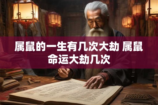 属鼠的一生有几次大劫 属鼠命运大劫几次