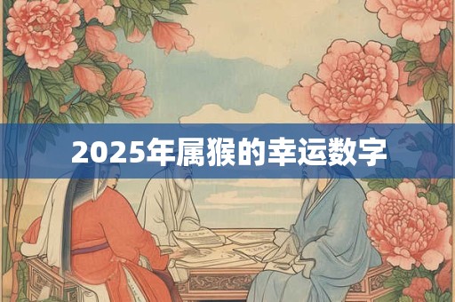 2025年属猴的幸运数字