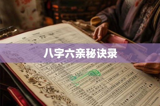 八字六亲秘诀录