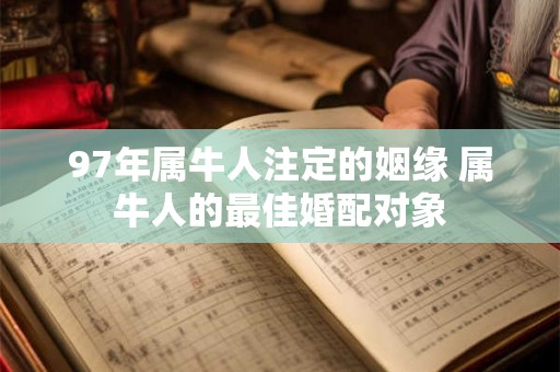 97年属牛人注定的姻缘 属牛人的最佳婚配对象