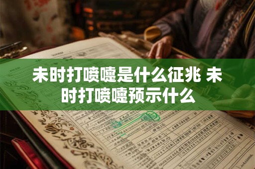 未时打喷嚏是什么征兆 未时打喷嚏预示什么