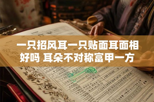 一只招风耳一只贴面耳面相好吗 耳朵不对称富甲一方