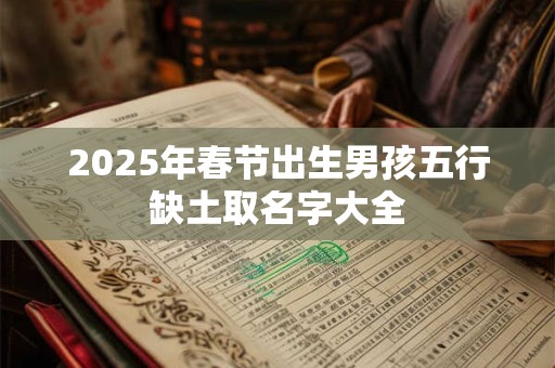2025年春节出生男孩五行缺土取名字大全