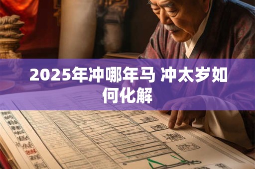 2025年冲哪年马 冲太岁如何化解