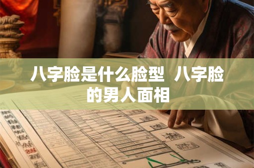 八字脸是什么脸型  八字脸的男人面相