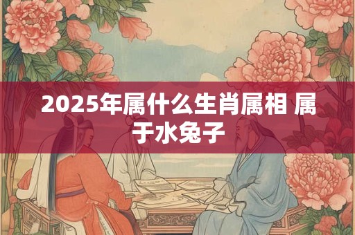 2025年属什么生肖属相 属于水兔子