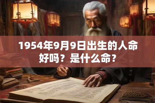 1954年9月9日出生的人命好吗？是什么命？