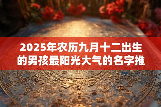 2025年农历九月十二出生的男孩最阳光大气的名字推荐