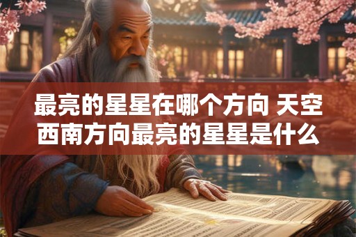 最亮的星星在哪个方向 天空西南方向最亮的星星是什么星
