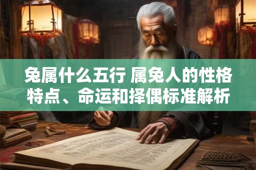 兔属什么五行 属兔人的性格特点、命运和择偶标准解析