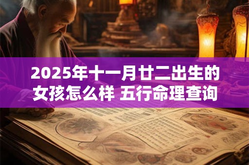 2025年十一月廿二出生的女孩怎么样 五行命理查询