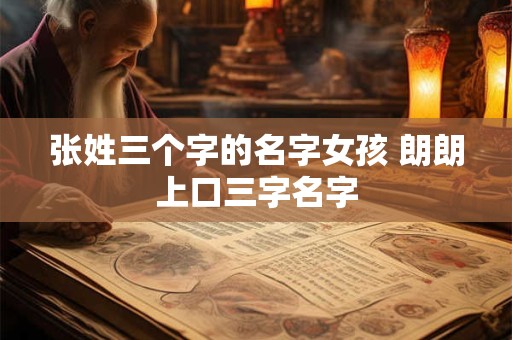 张姓三个字的名字女孩 朗朗上口三字名字