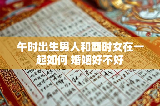 午时出生男人和酉时女在一起如何 婚姻好不好