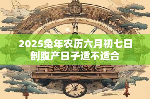 2025兔年农历六月初七日剖腹产日子适不适合