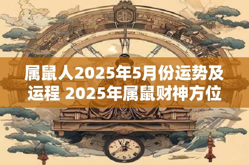 属鼠人2025年5月份运势及运程 2025年属鼠财神方位 属鼠人2025年5月份运势及运程 2025年属鼠财神方位