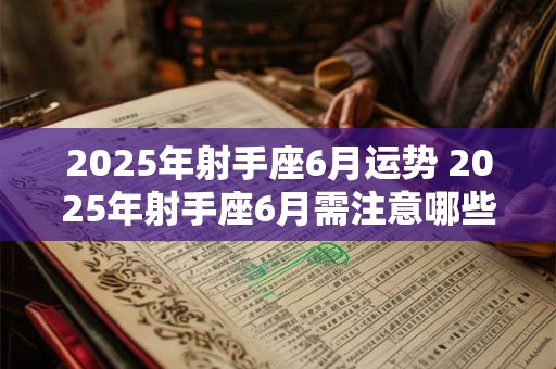 2025年射手座6月运势 2025年射手座6月需注意哪些运势