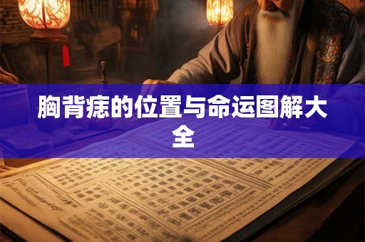 胸背痣的位置与命运图解大全