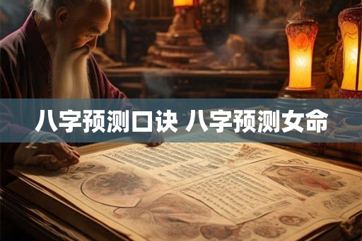 详细阅读:八字预测口诀 八字预测女命 八字预测口诀 八字预测女命