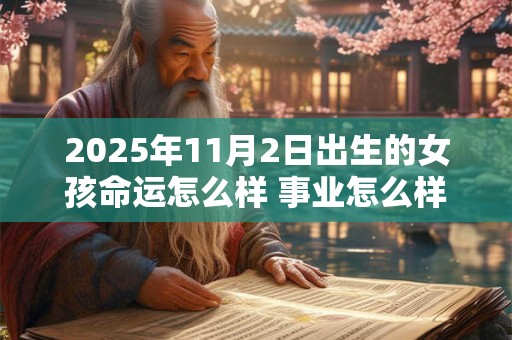 2025年11月2日出生的女孩命运怎么样 事业怎么样