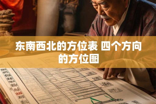 东南西北的方位表 四个方向的方位图
