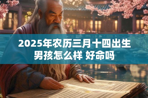 2026年农历三月十四出生男孩怎么样 好命吗