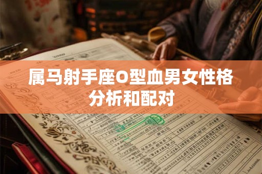 属马射手座O型血男女性格分析和配对
