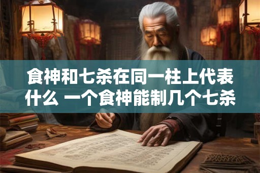 食神和七杀在同一柱上代表什么 一个食神能制几个七杀