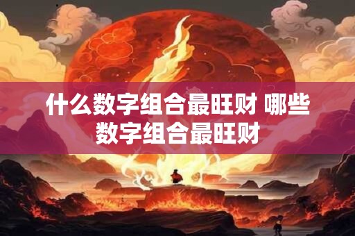 什么数字组合最旺财 哪些数字组合最旺财