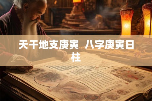 天干地支庚寅  八字庚寅日柱