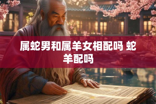 属蛇男和属羊女相配吗 蛇羊配吗