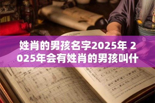 姓肖的男孩名字2025年 2025年会有姓肖的男孩叫什么名字