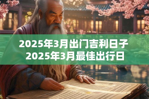 2025年3月出门吉利日子 2025年3月最佳出行日