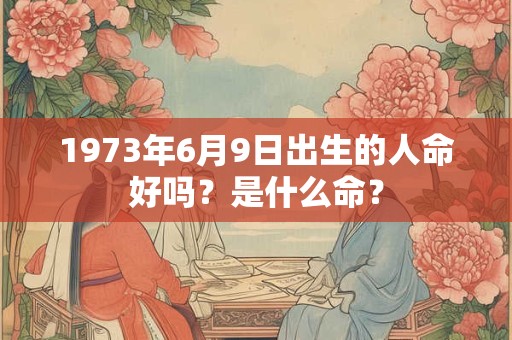 1973年6月9日出生的人命好吗？是什么命？
