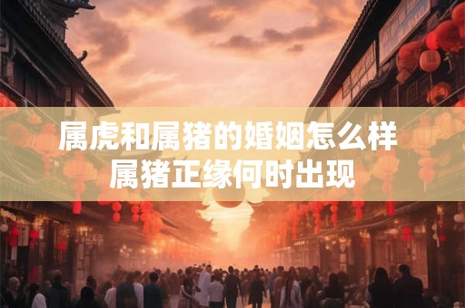 属虎和属猪的婚姻怎么样 属猪正缘何时出现