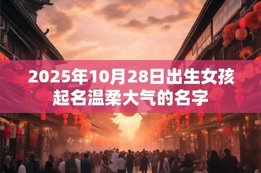 2025年10月28日出生女孩起名温柔大气的名字