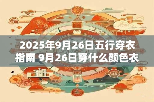 2026年9月26日五行穿衣指南 9月26日穿什么颜色衣服