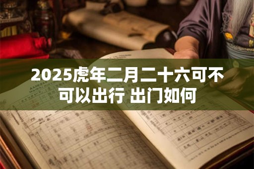 2025虎年二月二十六可不可以出行 出门如何