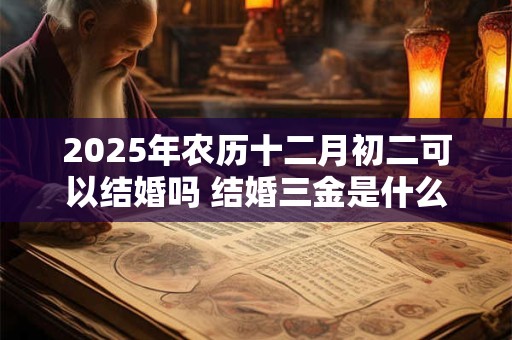 2025年农历十二月初二可以结婚吗 结婚三金是什么