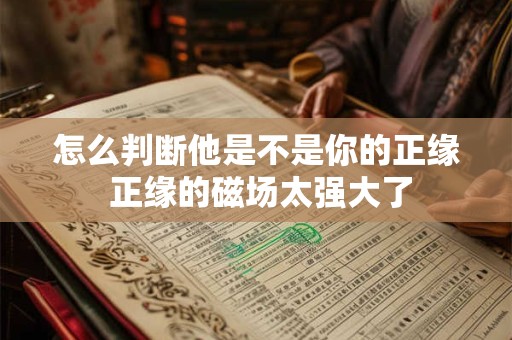 怎么判断他是不是你的正缘 正缘的磁场太强大了
