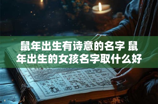 鼠年出生有诗意的名字 鼠年出生的女孩名字取什么好