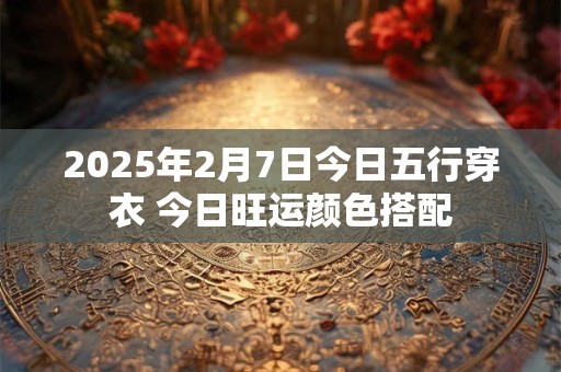 2025年2月7日今日五行穿衣 今日旺运颜色搭配